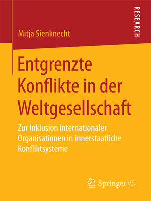 cover image of Entgrenzte Konflikte in der Weltgesellschaft
